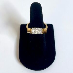 Gold-plated glitz fidget ring